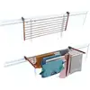 Image de Foxydry Duo, séchoir à linge pour balcon, séchoir à linge pour balcon, corde à linge extérieure pliable robuste en acier inoxydable et aluminium, pour terrasses, balcons et balustrades - Corten 118 cm