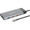 Image de Manhattan 130714 MANHATTAN USB-C PD 10-in-1 Dual-Monitor 8K Dockingstation