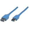 Image de MANHATTAN USB Kabel A -> A St/Bu 2.00m blau Verl.