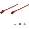 Image de Intellinet 342131 Intellinet Patchkabel RJ45 U/UTP Cat6 0.50m Hebelschutz rot