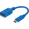 Image de MANHATTAN Câble USB 3.1 C -> A St/Bu 0,15m bleu