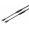 Image de Manhattan Câble USB-C vers USB-C actif, 3 m, mâle à mâle, 10 Gbit/s (USB 3.2 Gen 2 / USB 3.1), 3 A (charge rapide), noir, garantie à vie - Neuf