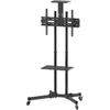 Image de IC Intracom Manhattan Universal Basic Support TV multimédia sur roulettes, Pour écrans de 37" à 70"* et jusqu'à 50 kg, inclinable de +/- 10, support pour caméra et étagère AV amovibles, noir, 50 kg, 94 cm (37"), 177,8 cm (70"), 600 x 400 mm, hauteur réglable