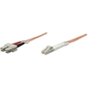Image de Intellinet 471268 Intellinet Câble de raccordement fibre optique LC/SC 2M multimode OM1 orange