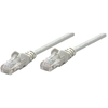 Image de Intellinet Câble patch réseau Cat6A, 0,25 m, gris, cuivre, S/FTP, LSOH/LSZH, PVC, RJ45, contacts plaqués or, anti-accroc, avec manchon, garantie à vie - Neuf