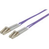 Image de Intellinet 750899 Intellinet Câble de raccordement fibre optique LC/LC 5m multimode OM4 violet