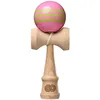 Image de KENDAMA - Kaizen 3 rayures - Rose avec rayures Verte - Vernis - OKENDAMA Jeu de plein air - IC-FKZN804