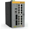 Image de Allied Telesis AT IE340-20GP - Commutateur - L3 - géré - 8 x 10/100/1000 (PoE+) + 8 x 10/100/1000 (PoE) + 4 x Gigabit SFP - an DIN-Schiene montierbar, wall-mountable - PoE+ (240 W) - DC-Stomversorgung