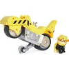 Image de Nickelodeon 606543 Paw Patrol Moto Pups Rubble Deluxe Véhicule Véhicule moto avec traction arrière jaune Set de jeu