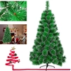 Image de LZQ Arbre de Noël artificiel 240cm Sapin de Noël en épicéa Décoration Arbre de Noël avec support métallique Décoration de Noël, montage rapide