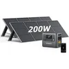 Image de Générateur Solaire Portable - Aferiy - 2400w / 2048wh - 2x200w Panneaux Pliables - Ip65, Ports Usb-c/usb3.0