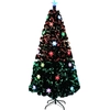 Image de UISEBRT LED Sapin de Noël artificiel 150CM en fibre de verre avec éclairage flocon de neige