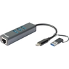 Image de D-Link Adaptateur USB-C/USB vers Gigabit Ethernet avec 3 ports USB 3.0 DUB-2332 - Neuf