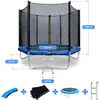 Image de Trampoline de jardin Trampoline d'extérieur Ø244cm Filet de sécurité Trampoline pour enfants