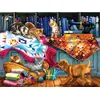 Image de SunsOut Puzzle Tom Wood - Quilting Room Mischief - 1000 pièces