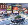 Image de SunsOut Puzzle XXL pièces - L'aube de Noël rue principale - 500 pièces