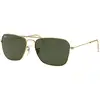 Image de Ray - Ban Unisex Ray - Ban RB3136 CARAVAN 001 Lunettes de soleil Métal Or G15 Carré Normale