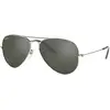 Image de Ray - Ban Unisex Ray - Ban RB3025 AVIATOR W3277 Lunettes de soleil Métal Argent Gris Pilote Normale