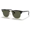 Image de Ray - Ban Unisex Ray - Ban RB3016 CLUBMASTER W0365 Lunettes de soleil Acétate Noir G15 Carré Normale