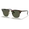 Image de Ray - Ban Unisex Ray - Ban RB3016 CLUBMASTER W0366 Lunettes de soleil Acétate Tortue G15 Carré Normale