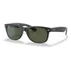 Image de Ray - Ban Unisex Ray - Ban RB2132 NEW WAYFARER 622 Lunettes de soleil Injecté Noir Vert G15 Carré Normale