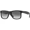 Image de Ray - Ban Homme Ray - Ban RB4165 JUSTIN 601/8G Lunettes de soleil Injecté Noir Gris Carré Normale Ombré