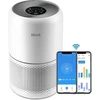 Image de LEVOIT Purificateur d'air pour personnes allergiques avec HEPA contre 99,97 pour cent de moisissures, poussière, pollen et poils d'animaux, feedback sur la qualité de l'air et mode automatique, CADR 240m³/h pour chambres fumeurs, Air Purifier 22dB mode sommeil Timer