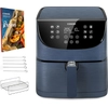 Image de Cosori Premium Friteuse à air chaud 5,5 litres avec support pour brochettes, Bleu