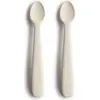 Image de Cuillère en silicone Mushie 2pcs - Ivoire