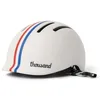 Image de Thousand Jr. Casque de vélo Enfant   Autocollants réfléchissants avec Boucle magnétique Anti-pincement  Certifié ASTM CE CSPC vélo pour Enfants Roller et Skateboard   Speedway Creme, Sangles en Nylon en occasion ou reconditionné