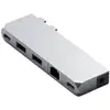 Image de Hub Double USB pour MacBook en Aluminium Pro Hub Mini Argent - Neuf