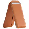 Image de Porte-carte MagSafe pour iPhone avec Fonction Support en Cuir Orange - Neuf