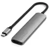 Image de Hub USB-C Slim Multiport 7-in-1 Ethernet 1Gbit Power Delivery 100W Gris - Neuf