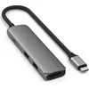 Image de Satechi USB-C 4-in-1 Slim multiport adapter (4K)   Entrée USB-C 3.2 Gen 2   1 x HDMI (4K à 60Hz)   Power Delivery jusqu'à 100W en entrée