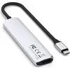 Image de Satechi USB-C 6-en-1 Adaptateur multiport slim   Ports USB-C PD et USB-A   HDMI 4K à 60Hz   Lecteur de Carte Micro/SD