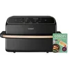 Image de Friteuse à air chaud Cosori DualBlaze Twinfry 8,6 L 2700 W 35-240 °C Sync & Match Noir - Neuf