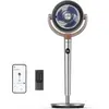 Image de Ventilateur sur pied intelligent DREO, oscillation 120°+120°, avec Wi-Fi etvocale, ventilateur de sol silencieux (20 dB) pour chambre à coucher, réglable