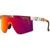 Image de Pit Viper The Actual Bush Original Wide Polarisierte Sonnenbrille Lila HDPV Polarized Red/CAT3 Lila HDPV Polarized Red/CAT3