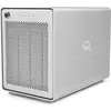 Image de OWC Mercury Elite Pro Quad - Boîtier pour disque dur - 2,5/3,5 pouces - Serial ATA III - Connectivité USB - Argent argenté