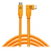Image de Tether Tools TetherPro USB-C vers USB-C angle droit orange