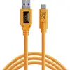 Image de Tether Tools USB 3.0 vers USB-C 4,60m orange