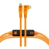 Image de Tether Tools TetherPro USB-C Optima 10G, droite, orange, 4,6 m