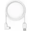 Image de Compulocks 6ft 2.0 USB-A to 90-Degree USB-C Charging Cable Right Angle - Câble USB - USB (M) droit à 24 broches USB-C (M) à angle droit - 1.83 m - blanc - pour Compulocks Space Galaxy Tab A 8.4", Space Galaxy Tab S6, Space Kiosk, Space Rise