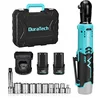 Image de DURATECH Clé à Cliquet Sans Fil 12V avec 2 Batteries 2,0 Ah, 3/8’’, Coupe de 65N.m, Charge Rapide en 1 Heure, Clé à Cliquet Electrique Puissante avec Lumière LED, 10 Accessoires et Boîte de Rangement en occasion ou reconditionné