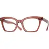 Image de Oliver Peoples Femme Oliver Peoples OV5566U LELIA 1790 Montures optiques Acétate Rouge Transparent Papillon Normale