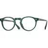 Image de Oliver Peoples Unisex Oliver Peoples OV5186 GREGORY PECK 1763 Montures optiques Acétate Vert Transparent Pantos Normale
