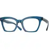 Image de Oliver Peoples Femme Oliver Peoples OV5566U LELIA 1793 Montures optiques Acétate Bleu Transparent Papillon Normale