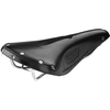 Image de Selle Vélo Cuir Sculptée Noire - Confort Iconique Cycliste Route - Brooks