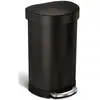 Image de Simplehuman - Poubelle 45 L, Noir Mat Cw2099