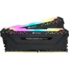 Image de Kit Barrettes mémoire 32Go (2x16Go) DIMM DDR4 Corsair Vengeance Pro RGB 3200Mhz (Noir) #2POURCENT